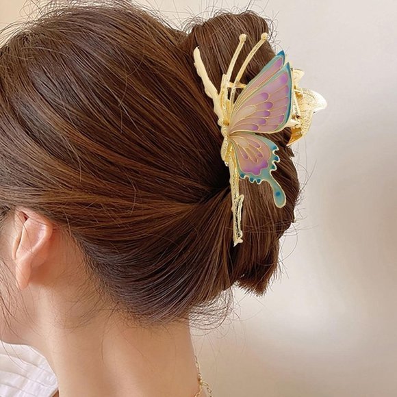 . Accessories - Boho Womens Butterfly Design Sweet Style Hair Claw